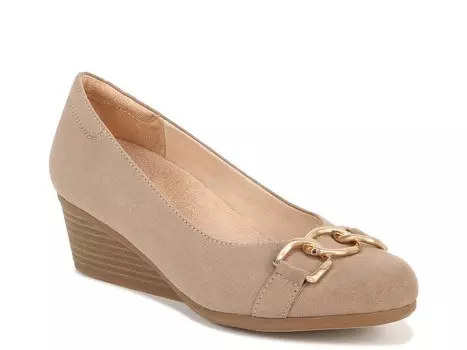 Туфли Dr. Scholl's Be Adorned на танкетке, серо-коричневый