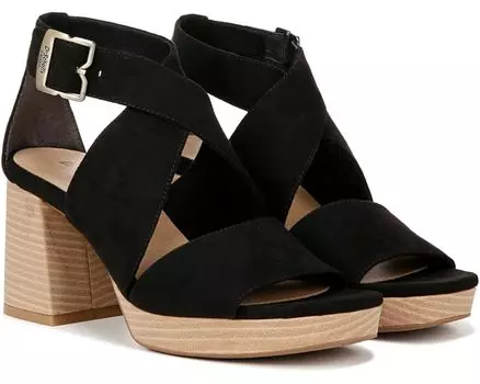 Туфли Dr. Scholl's Maya Block Heel Sandal, черный