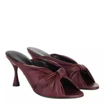 Туфли drapy sandal leather dark Balenciaga, фиолетовый