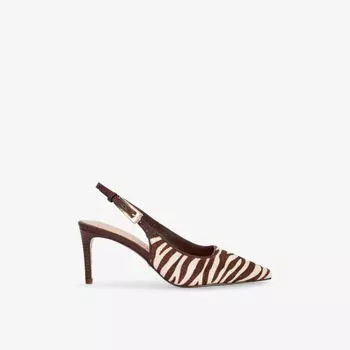 Туфли Dune на каблуке, коричневый / белый