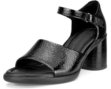 Туфли ECCO Sculpted 55 Luxe Ankle Strap, цвет Black Crackled Leather