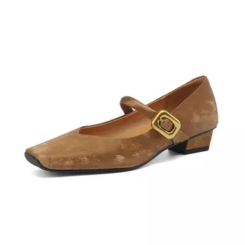 Туфли Echo&Yolo Mary Jane, коричневый