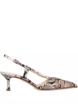 Туфли Edda Slingback 50 мм Sergio Levantesi, нейтральный