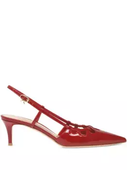 Туфли Eloise с вырезом на каблуке 55 мм Gianvito Rossi, красный