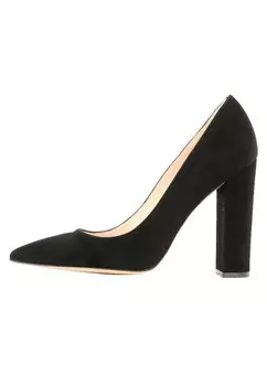 Туфли Evita замшевые на блочном каблуке, черный