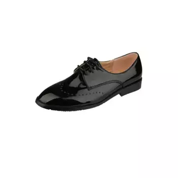 Туфли Family Trends на шнуровке с классическим узором отверстий, черный