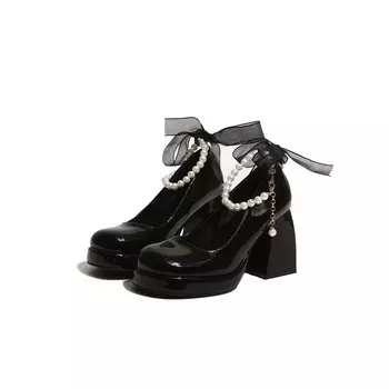 Туфли FANNAISHI Mary Jane Shoes Women's, черный
