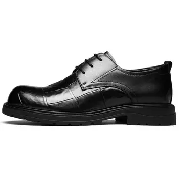Туфли FAPAI Dress Shoes Men Low-Top, черный