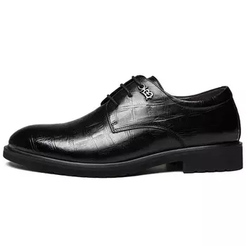 Туфли FAPAI Dress Shoes Men Low-Top, черный