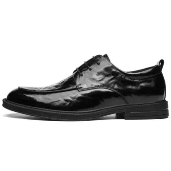 Туфли FAPAI Dress Shoes Men Low-Top, черный