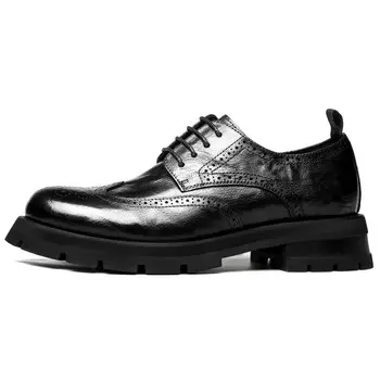 Туфли FAPAI Men's Casual Shoes Men Low-Top, коричневый