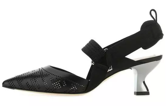 Туфли Fendi Colibri на высоком каблуке, черный