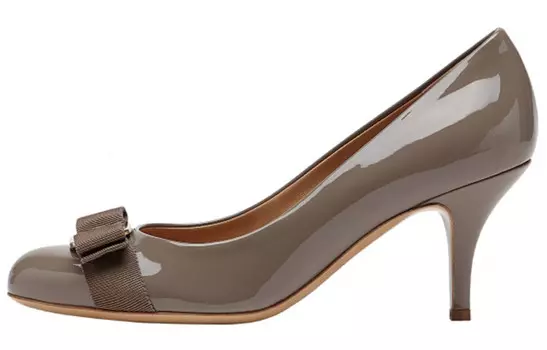 Туфли Ferragamo Carla Vara, бежево-серый