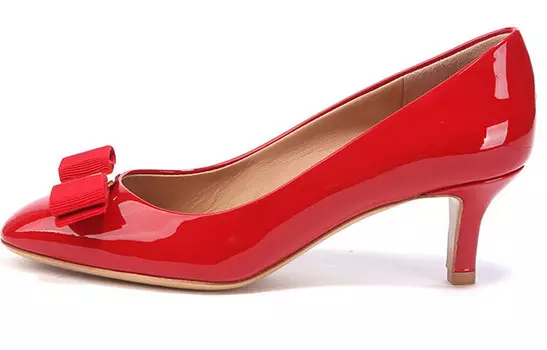 Туфли Ferragamo на высоком каблуке, красный