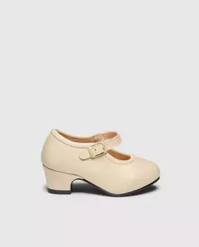 Туфли фламенко для девочек Ol Tus бежевого цвета Ol Tus Zapatos