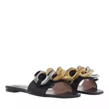 Туфли flat falabella-slides Stella Mccartney, черный