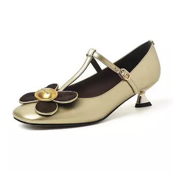 Туфли FLOWERSKAM Mary Jane Shoes Women's, серебряный