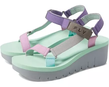 Туфли FLY LONDON YEFA726FLY, цвет Grey/Multi/Camu Pink Grograin/Cupido