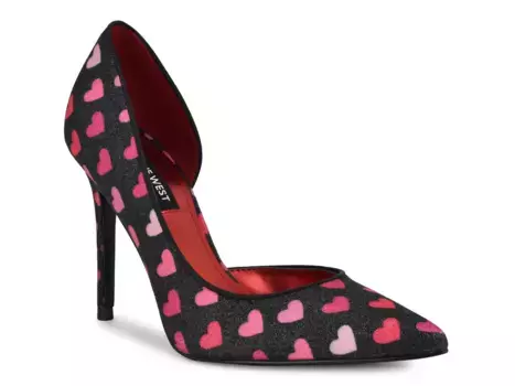 Туфли Followe Nine West, Black/Multicolor Hearts