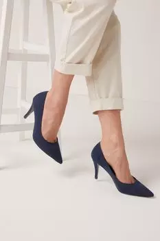 Туфли Forever Comfort на среднем каблуке Next, синий