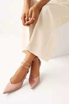 Туфли Forever Comfort на высоком каблуке с двумя пряжками и ремешком на пятке Next