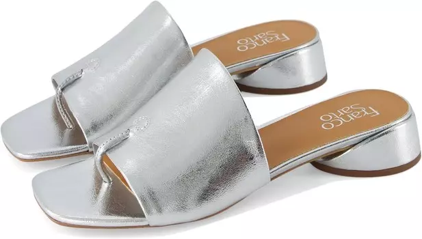 Туфли Franco Sarto Loran Slide Sandals, цвет Silver Metallic