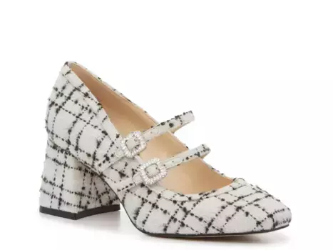 Туфли Frankey Mary Jane Pump Jessica Simpson, белый/черный