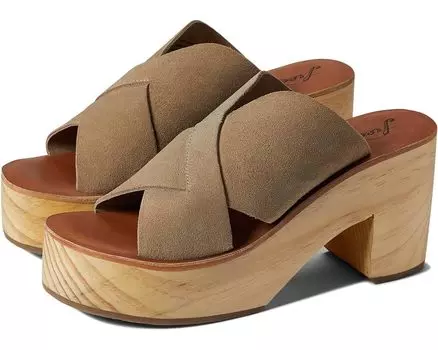 Туфли Free People Kora Platform Clog, цвет Taupe Suede