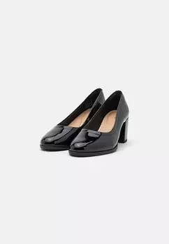 Туфли FREVA COURT Clarks, черный
