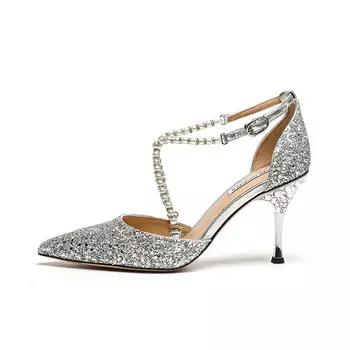 Туфли Future Light High Heels женские серебряный Blocco5, серебряный