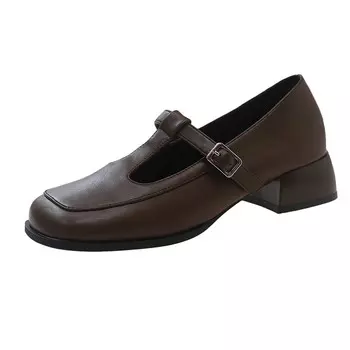 Туфли Gejiani Mary Jane, темно-коричневый