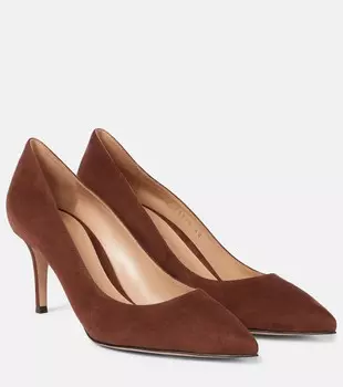 Туфли Gianvito 70 из замши Gianvito Rossi, коричневый