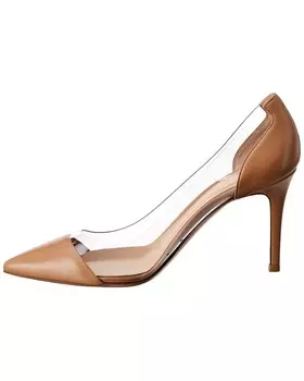 Туфли Gianvito Rossi 85 из плексигласа и кожи, коричневый