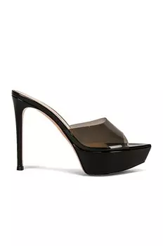 Туфли Gianvito Rossi Betty Platforms, цвет Fume & Black