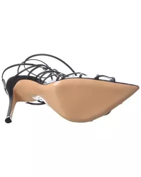 Туфли Gianvito Rossi Miria 105 из кожи и винила, черный