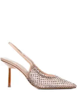 Туфли Gilda 80 с кристаллами Le Silla, нейтральный