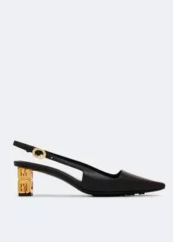 Туфли GIVENCHY G Cube slingback pumps, черный