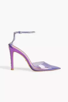 Туфли Glam 100 из ПВХ с кристаллами STUART WEITZMAN, фиолетовый