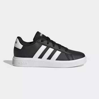 Туфли Grand Court на шнуровке Adidas, цвет Core Black/Cloud White/Core Black