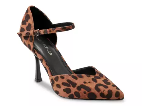 Туфли Haben Pump Marc Fisher, темно-коричневый/леопардовый принт