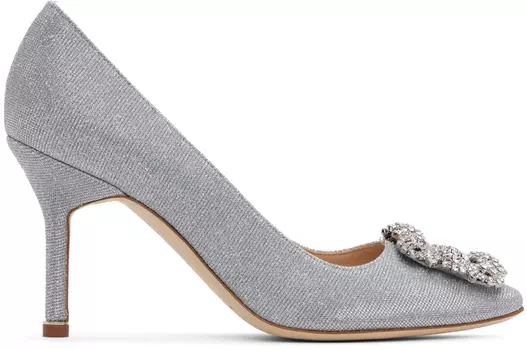 Туфли Хангиси Manolo Blahnik, Silver