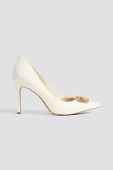 Туфли Hazel Radiant из искусственной лакированной кожи с декором SAM EDELMAN, слоновая кость
