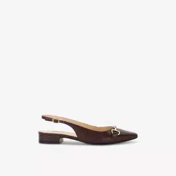 Туфли Hopewell из кожи с открытой пяткой и отделкой мундштуком Dune, красный