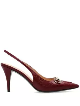 Туфли Horsebit 85 мм Gucci, красный