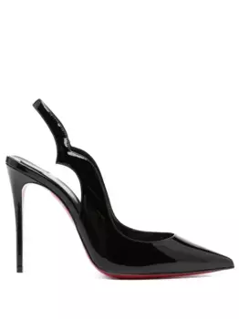 Туфли Hot Chick 110 с ремешком на пятке Christian Louboutin, черный