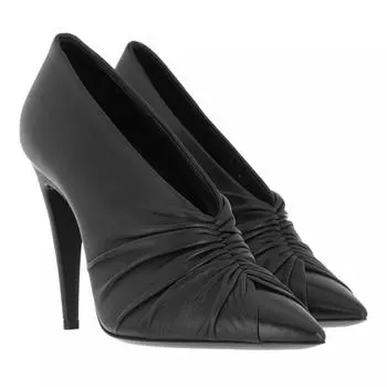 Туфли indya pumps leather Saint Laurent, черный