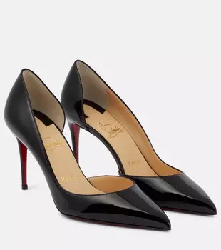 Туфли Iriza 85 из лакированной кожи Christian Louboutin, черный