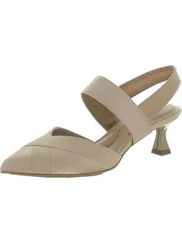 Туфли Islander Womens Shimmer Slingback с острым носком Anne Klein, цвет natural