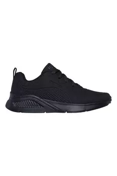 Туфли из экокожи с рельефом Skechers, черный