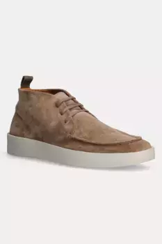 Туфли из глиняной замши BOSS, коричневый